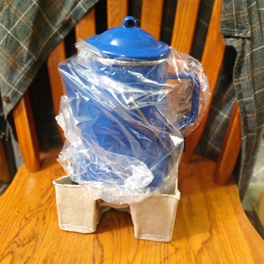 !Vintage! "Marlboro Miles" Camping Coffee Percolator